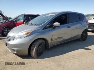 2015 Nissan Note S Plus with VIN 3N1CE2CPXFL437795, listed as a Copart auction lot 63340625 with 60,079 mi miles and Salvage title. Bid and sale history available at DreamBid. Image 1.