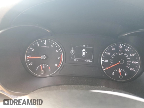 2016 Kia Optima LX with VIN KNAGT4L36G5088100, listed as a Copart auction lot 48750785 with 95,141 mi miles and Salvage Title. Bid and sale history available at carsss.com. Image 9.