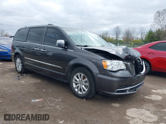 2016 Chrysler Town & Country Limited Platinum with VIN 2C4RC1GG8GR120023, listed as a IAAI auction lot 40808283 with 162,560 mi miles. Bid and sale history available at carsss.com. Image 1.