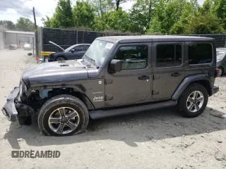 2018 Jeep Wrangler Unlimited Sahara z VIN 1C4HJXEG8JW246355, wystawiony jako Copart lot #55915835 z przebiegiem 101 982 mil mil oraz Szkody całkowita. Historia ofert i sprzedaży dostępna na DreamBid. Obrazek 1.