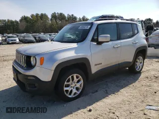 2017 Jeep Renegade Latitude with VIN ZACCJBBB8HPF85520, listed as a Copart auction lot 49056275 with 104,159 mi miles and Salvage Title. Bid and sale history available at carsss.com. Image 1.