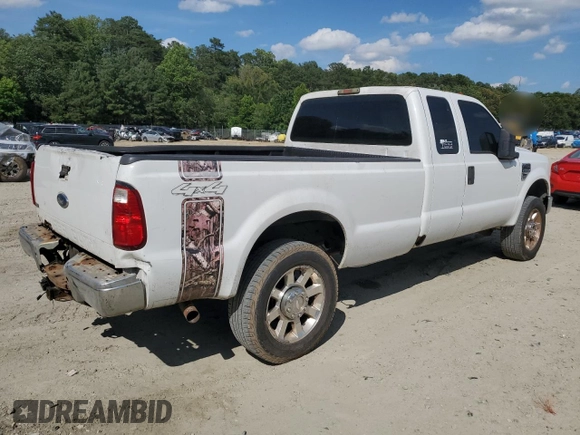 2008 Ford F-250 XL with VIN 1FTSX21598EA73327, listed as a Copart auction lot 61251425 with 216,694 mi miles and Salvage title. Bid and sale history available at DreamBid. Image 3.