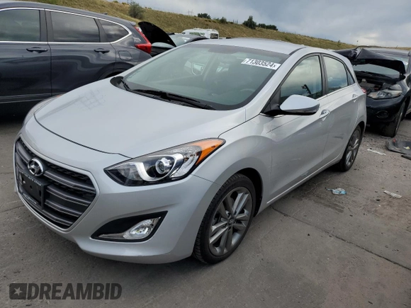 2016 Hyundai Elantra GT with VIN KMHD35LH2GU337016, listed as a Copart auction lot 71303524 with 28,326 mi miles and Salvage Title. Bid and sale history available at carsss.com. Image 1.