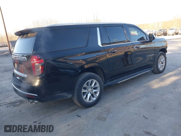 2023 Chevrolet Suburban Premier with VIN 1GNSKFKD3PR263697, listed as a IAAI auction lot 41903910 with 31,574 mi miles and . Bid and sale history available at DreamBid. Image 4.