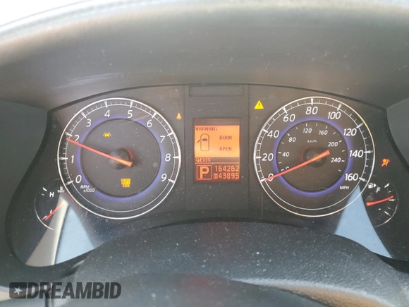2010 Infiniti EX Journey z VIN JN1AJ0HR8AM755799, wystawiony jako Copart lot #46839915 z przebiegiem 164 262 mil mil oraz Szkoda całkowita • Salvage title. Historia ofert i sprzedaży dostępna na DreamBid. Obrazek 9.