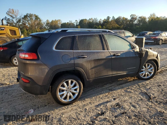 2014 Jeep Cherokee Limited with VIN 1C4PJLDS4EW298873, listed as a Copart auction lot 76971764 with 34,575 mi miles and Salvage Title. Bid and sale history available at carsss.com. Image 3.