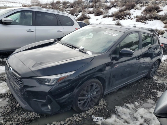 2024 Subaru Impreza RS with VIN JF1GUHJC2R8320712, listed as a Copart auction lot 44642325 with 14,153 mi miles and Salvage Title. Bid and sale history available at carsss.com. Image 1.