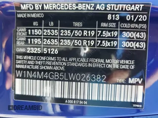 2020 Mercedes-Benz GLB 250 z VIN W1N4M4GB5LW026382, wystawiony jako Copart lot #57985435 z przebiegiem Nie podano mil oraz Tytuł czysty. Historia ofert i sprzedaży dostępna na DreamBid. Obrazek 13.