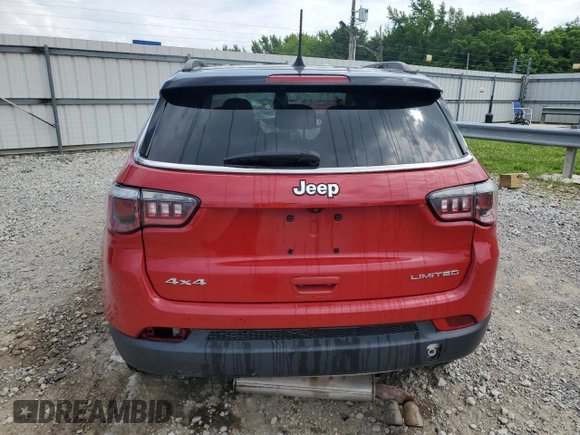 2020 Jeep Compass Limited z VIN 3C4NJDCB2LT143370, wystawiony jako Copart lot #59485195 z przebiegiem 138 479 mil mil oraz Czysty tytuł • Clean title. Historia ofert i sprzedaży dostępna na DreamBid. Obrazek 6.