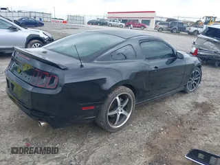 2014 Ford Mustang V6 with VIN 1ZVBP8AM3E5244110, listed as a IAAI auction lot 42383221 with 102,625 mi miles and . Bid and sale history available at DreamBid. Image 4.