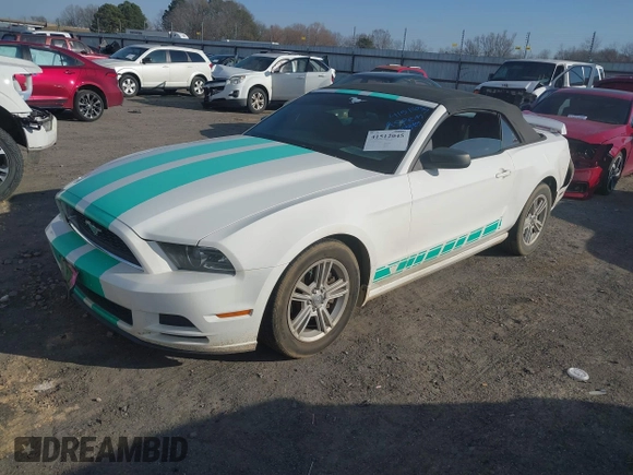2013 Ford Mustang V6 with VIN 1ZVBP8EM7D5234320, listed as a IAAI auction lot 41512045 with 113,916 mi miles and . Bid and sale history available at DreamBid. Image 19.