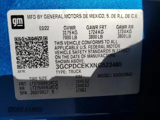 2022 Chevrolet Silverado 1500 Custom Trail Boss with VIN 3GCPDCEKXNG523480, listed as a Copart auction lot 73428924 with 26,081 mi miles and Clean Title. Bid and sale history available at carsss.com. Image 12.