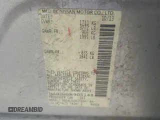 2013 Nissan Sentra SV with VIN 1N4AB7AP6DN905148, listed as a Copart auction lot 63896734 with 43,663 mi miles and Salvage Title. Bid and sale history available at DreamBid. Image 12.