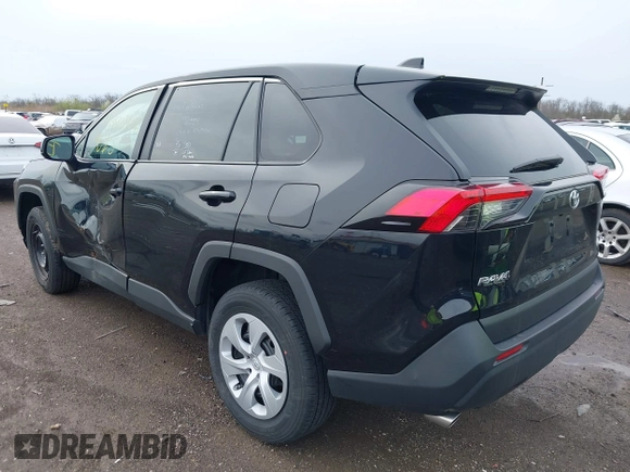 2024 Toyota RAV4 LE with VIN 2T3F1RFV0RW459195, listed as a IAAI auction lot 41943476 with 16,654 mi miles. Bid and sale history available at carsss.com. Image 3.