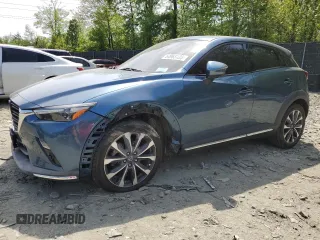 2019 Mazda CX-3 Grand Touring z VIN JM1DKFD74K1438541, wystawiony jako Copart lot #54963135 z przebiegiem 45 606 mil mil oraz Szkoda całkowita • Salvage title. Historia ofert i sprzedaży dostępna na DreamBid. Obrazek 1.