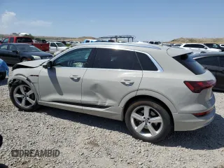 2019 Audi e-tron Premium Plus with VIN WA1LAAGE2KB024948, listed as a Copart auction lot 60459195 with 57,391 mi miles and Salvage title. Bid and sale history available at DreamBid. Image 2.