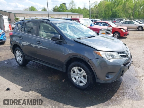2015 Toyota RAV4 LE with VIN JTMBFREV2FD104409, listed as a IAAI auction lot 42084145 with 102,948 mi miles and . Bid and sale history available at DreamBid. Image 1.