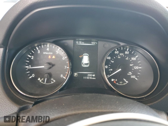 2017 Nissan Rogue SV with VIN KNMAT2MT0HP545193, listed as a Copart auction lot 64095355 with 111,816 mi miles and Salvage title. Bid and sale history available at DreamBid. Image 9.