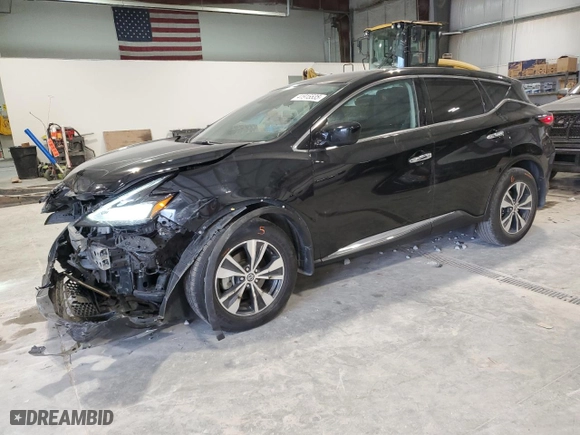 2021 Nissan Murano S with VIN 5N1AZ2AS2MC134076, listed as a Copart auction lot 41915535 with 39,654 mi miles and Salvage Title. Bid and sale history available at carsss.com. Image 1.