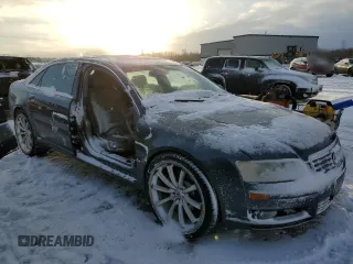 2004 Audi A8 L with VIN WAUML44E54N000619, listed as a Copart auction lot 42186195 with 174,331 mi miles and Salvage Title. Bid and sale history available at carsss.com. Image 4.