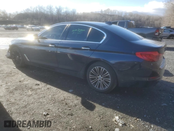 2017 BMW 5 Series 530i xDrive with VIN WBAJA7C31HG905931, listed as a Copart auction lot 50014175 with 107,630 mi miles and Salvage Title. Bid and sale history available at carsss.com. Image 2.