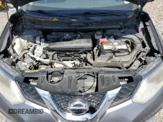 2015 Nissan Rogue SV with VIN KNMAT2MV0FP563384, listed as a Copart auction lot 53800135 with 107,395 mi miles and Clean Title. Bid and sale history available at carsss.com. Image 12.
