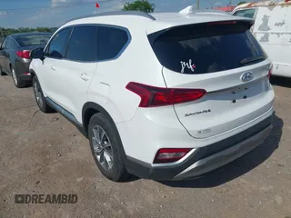 2020 Hyundai Santa Fe SEL with VIN 5NMS3CAD0LH254203, listed as a IAAI auction lot 42119602 with 104,158 mi miles. Bid and sale history available at carsss.com. Image 3.