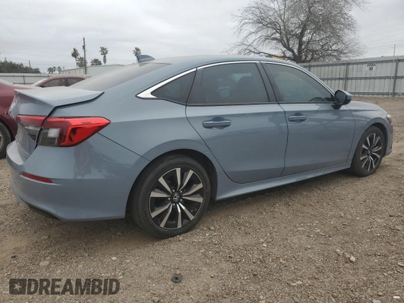 2023 Honda Civic Sedan EX with VIN 2HGFE1F74PH315865, listed as a Copart auction lot 45335605 with 32,169 mi miles and Salvage Title. Bid and sale history available at carsss.com. Image 3.