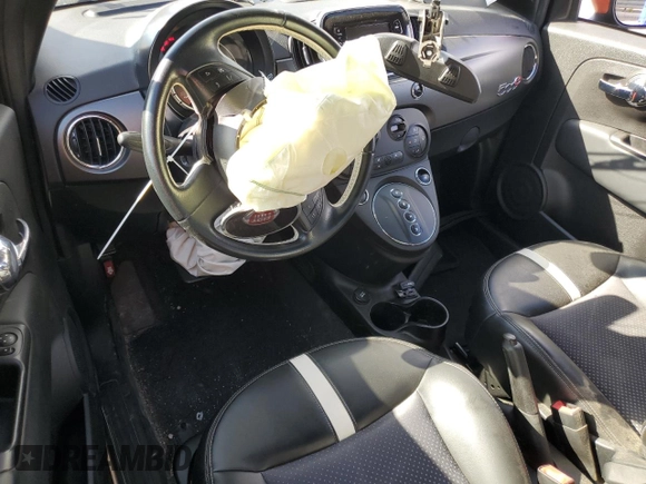 2018 FIAT 500e with VIN 3C3CFFGE1JT369314, listed as a Copart auction lot 61150135 with 44,664 mi miles and Salvage title. Bid and sale history available at DreamBid. Image 8.