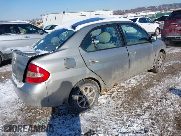 2002 Toyota Prius with VIN JT2BK12U520063437, listed as a IAAI auction lot 41381951 with 1 mi miles. Bid and sale history available at carsss.com. Image 4.