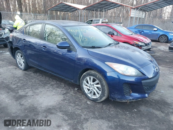 2012 Mazda 3 i Touring with VIN JM1BL1V75C1596510, listed as a IAAI auction lot 41341945 with 103,621 mi miles and . Bid and sale history available at DreamBid. Image 1.