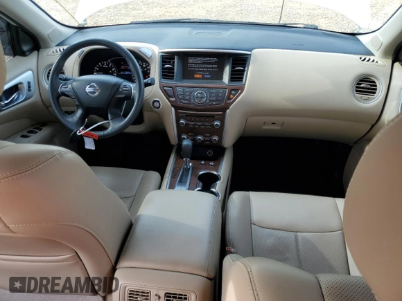 2017 Nissan Pathfinder Platinum with VIN 5N1DR2MN8HC651164, listed as a Copart auction lot 54585505 with 98,691 mi miles and Salvage title. Bid and sale history available at DreamBid. Image 8.