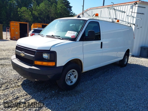 2016 Chevrolet Express Cargo with VIN 1GCZGHFG4G1225371, listed as a IAAI auction lot 42610732 with 96,610 mi miles and . Bid and sale history available at DreamBid. Image 2.