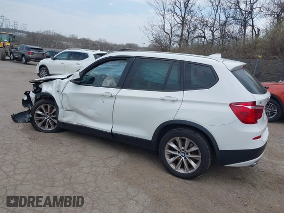 2014 BMW X3 xDrive28i with VIN 5UXWX9C51E0D28246, listed as a IAAI auction lot 41901264 with 177,651 mi miles and . Bid and sale history available at DreamBid. Image 3.