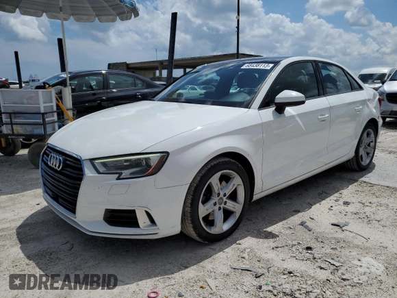 2017 Audi A3 Sedan Premium with VIN WAUAUGFF9H1040917, listed as a Copart auction lot 68438113 with 77,314 mi miles. Bid and sale history available at carsss.com. Image 1.