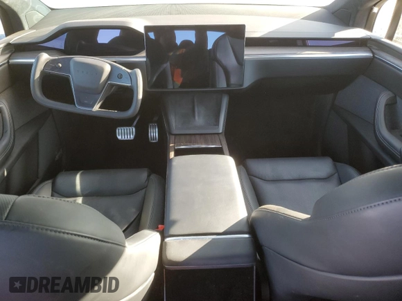 2022 Tesla Model X with VIN 7SAXCAE54NF359461, listed as a Copart auction lot 46868045 with 0 mi miles and Salvage Title. Bid and sale history available at carsss.com. Image 8.