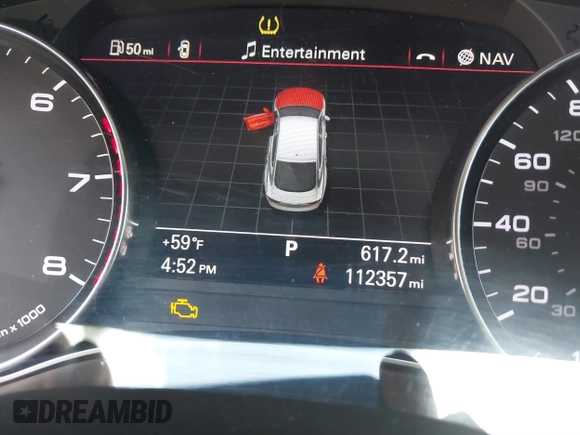 2012 Audi A7 Prestige with VIN WAU2GAFCXCN140900, listed as a IAAI auction lot 41899216 with 112,357 mi miles and . Bid and sale history available at DreamBid. Image 15.
