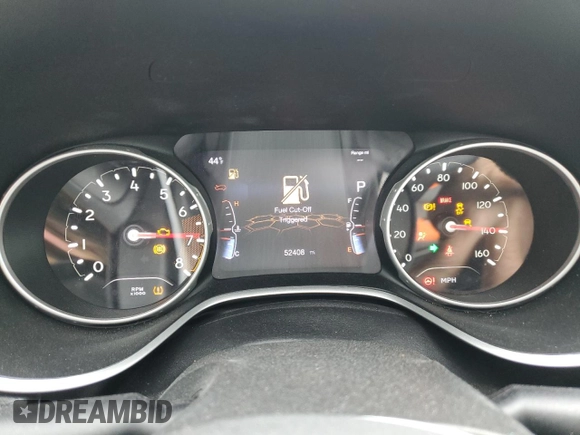 2020 Jeep Compass High Altitude z VIN 3C4NJDCB2LT173758, wystawiony jako Copart lot #50141975 z przebiegiem 52 408 mil mil oraz Szkoda całkowita • Salvage title. Historia ofert i sprzedaży dostępna na DreamBid. Obrazek 9.