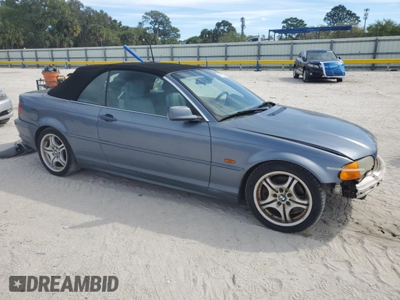 2001 BMW 3 Series 330Ci with VIN WBABS53431JU85614, listed as a Copart auction lot 46778405 with 107,237 mi miles and Non Repairable. Bid and sale history available at carsss.com. Image 4.