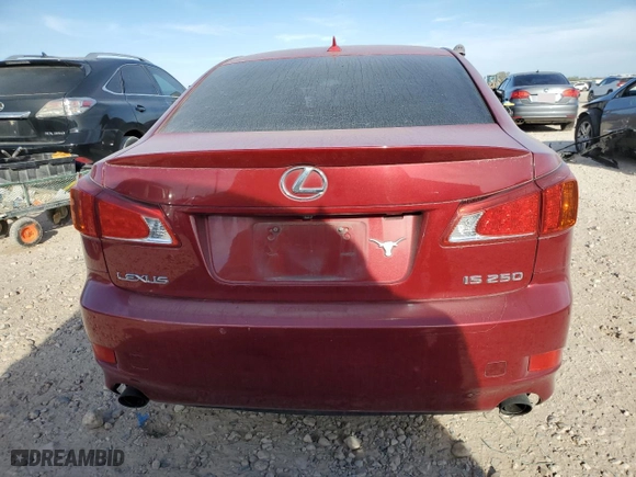 2010 Lexus IS 250 with VIN JTHBF5C22A5119933, listed as a Copart auction lot 49450635 with 18,779 mi miles and Salvage Title. Bid and sale history available at carsss.com. Image 6.