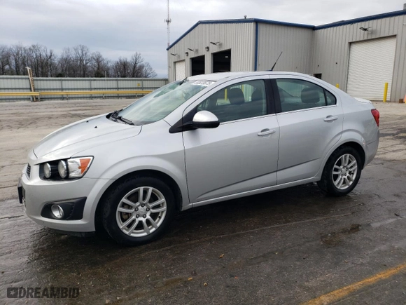 2014 Chevrolet Sonic LT with VIN 1G1JC5SHXE4143722, listed as a Copart auction lot 50823675 with 77,985 mi miles and Salvage Title. Bid and sale history available at carsss.com. Image 1.