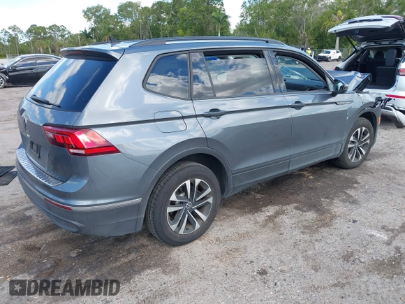 2024 Volkswagen Tiguan S с VIN 3VVRB7AX5RM120314, выставлен на аукционе IAAI как лот 42016531 с пробегом 11 373 миль миль и . История ставок и продаж доступна на DreamBid. Изображение 4.