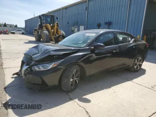 2021 Nissan Sentra SV with VIN 3N1AB8CV8MY220523, listed as a Copart auction lot 56558295 with 79,699 mi miles and Salvage title. Bid and sale history available at DreamBid. Image 1.