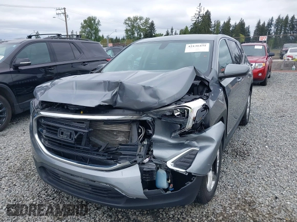 2019 GMC Terrain SLE with VIN 3GKALTEV1KL379523, listed as a IAAI auction lot 42136431 with 65,396 mi miles and . Bid and sale history available at carsss.com. Image 6.