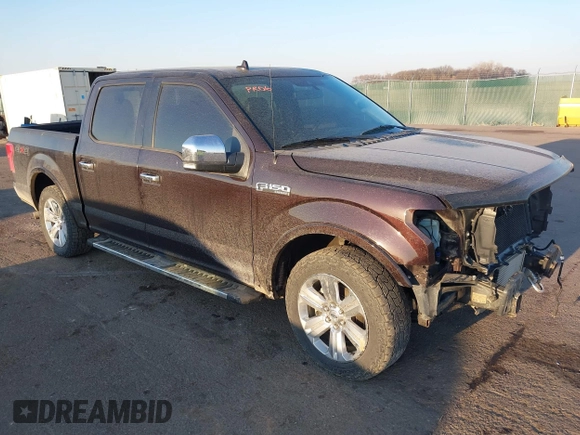 2018 Ford F-150 XL with VIN 1FTEW1EG7JKC03490, listed as a IAAI auction lot 41819970 with 102,375 mi miles and . Bid and sale history available at DreamBid. Image 1.