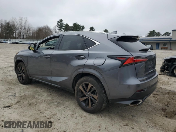2020 Lexus NX 300 with VIN JTJGARDZ0L2230278, listed as a Copart auction lot 49786155 with 38,606 mi miles and Non Repairable. Bid and sale history available at DreamBid. Image 2.