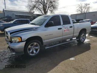 2005 Dodge 1500 SLT with VIN 1D7HA18D55J573142, listed as a Copart auction lot 88745695 with 299,958 mi miles and Salvage Title. Bid and sale history available at DreamBid. Image 1.