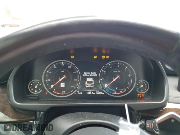 2019 BMW X6 xDrive35i with VIN 5UXKU2C5XK0Z63666, listed as a Copart auction lot 44423703 with 50,800 mi miles. Bid and sale history available at carsss.com. Image 9.