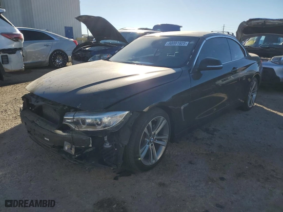2016 BMW 4 Series 428i with VIN WBA3V7C52G5A27387, listed as a Copart auction lot 88081925 with 52,882 mi miles and Salvage Title. Bid and sale history available at carsss.com. Image 1.