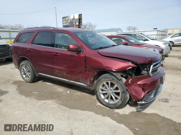 2018 Dodge Durango SXT with VIN 1C4RDJAGXJC381188, listed as a Copart auction lot 47891235 with 95,760 mi miles and Salvage Title. Bid and sale history available at DreamBid. Image 4.